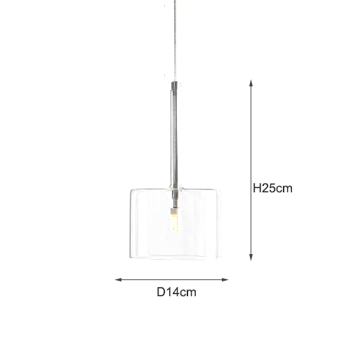 LuceVetro Eleganza – Italiaanse Minimalistische Design Hanglamp - hanglampen