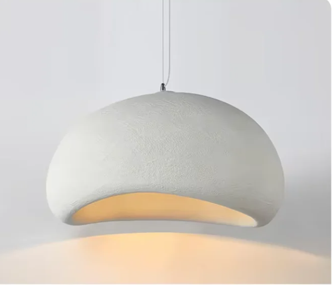 WabiGlow – Moderne Wabi Sabi LED Hanglamp voor Woonkamer, Eetkamer & Slaapkamer - hanglampen - in de kamer