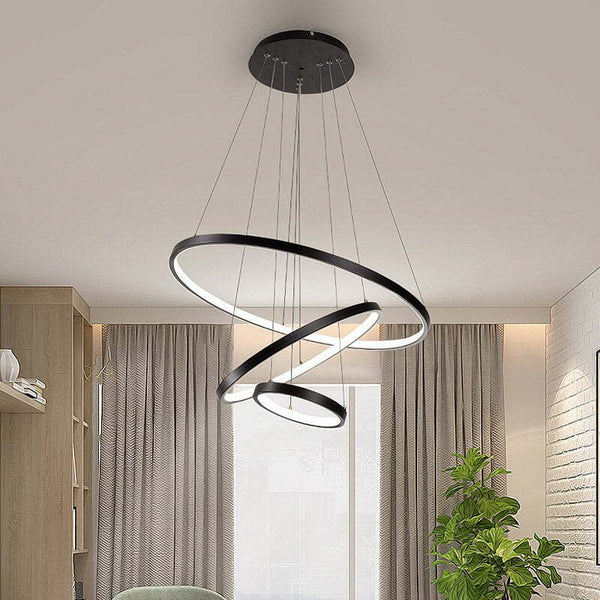 Moderne Plafondlamp Met 3 Ringen - hanglampen - afmetingen