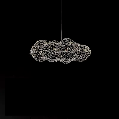 Danish Designer Iron Mesh Cloud Pendant Lamp