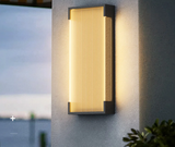 SolarSteel Wall Lamp – Solar-powered Outdoor Lamp in Stainless Steel