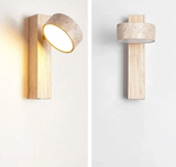 AureaCave Wabi-Sabi Travertine Wall Lamp