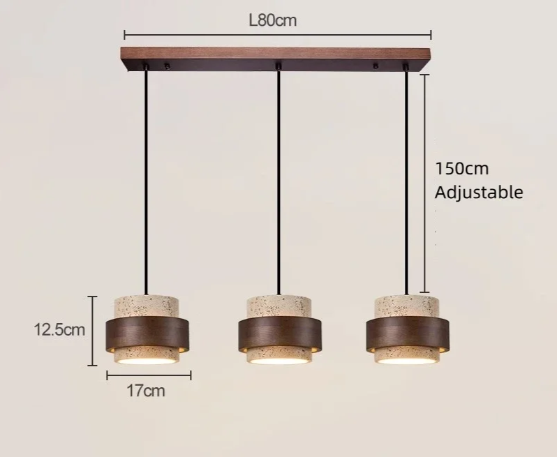 LumiStone Natuursteen LED Hanglamp - hanglampen - sfeerbeeld