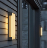 SolarSteel Wall Lamp – Solar-powered Outdoor Lamp in Stainless Steel