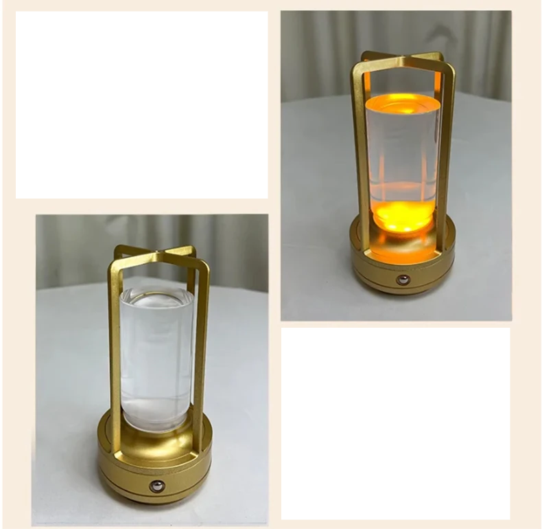 LumiCrystal Oplaadbare LED Tafellamp met Touch - tafellampen - sfeerbeeld