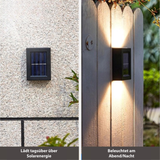 Wireless LED Solar Wall Lamps Deluxe