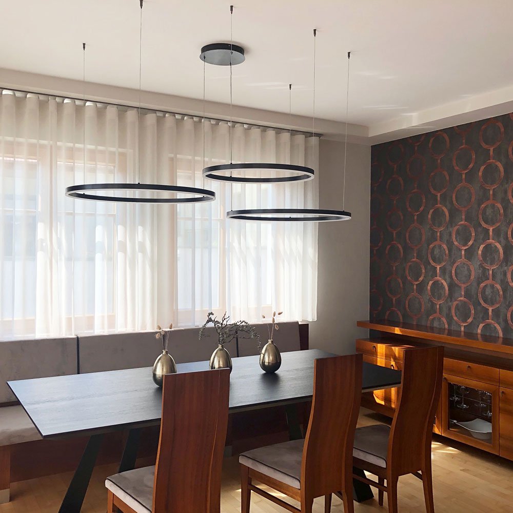 Skapetze - S.Luce Ring 80 Direct Of Indirect Led Pendelarmatuur - hanglampen - zijaanzicht