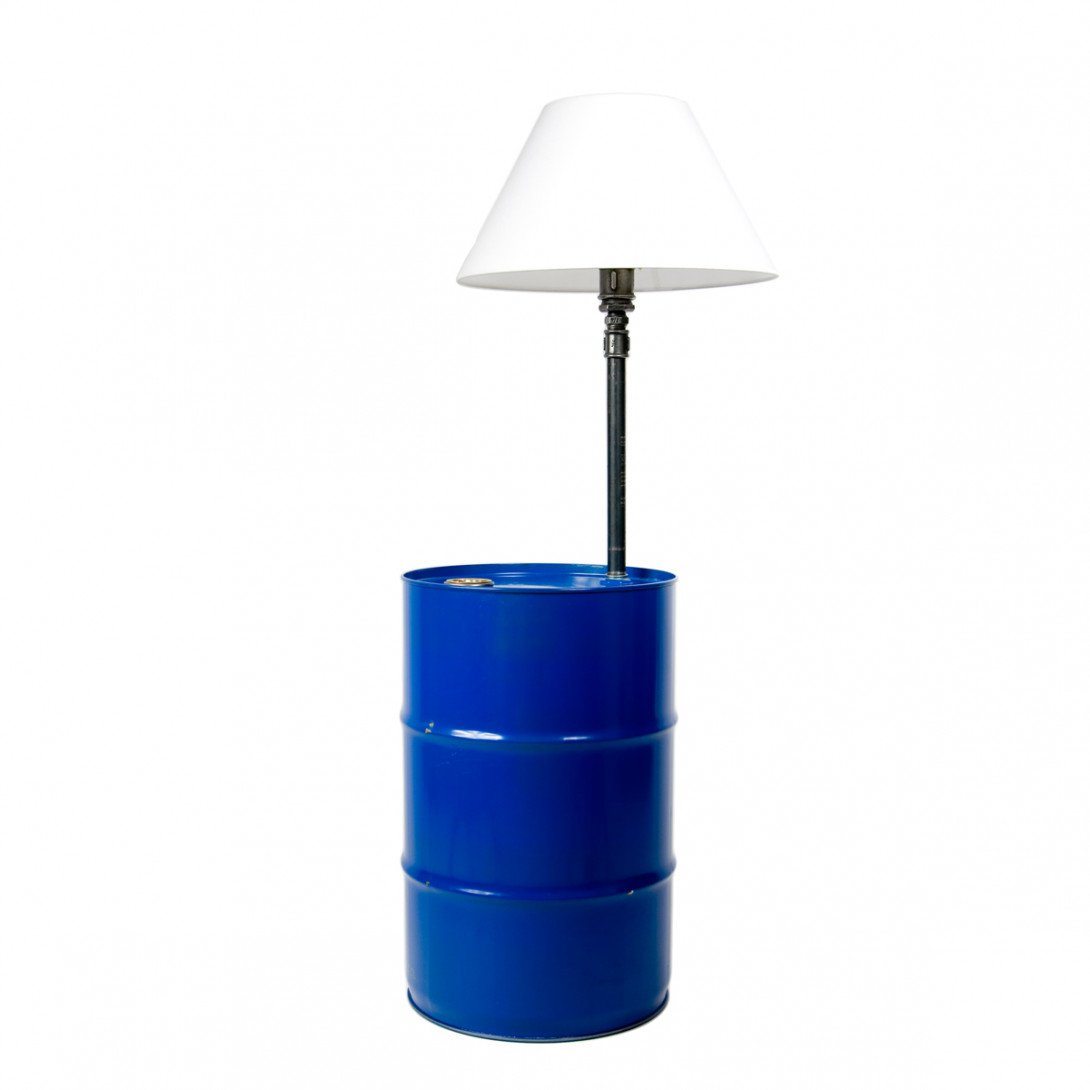Gie El - Barrel Vloerlamp In Blauw - vloerlamp - materiaaldetail