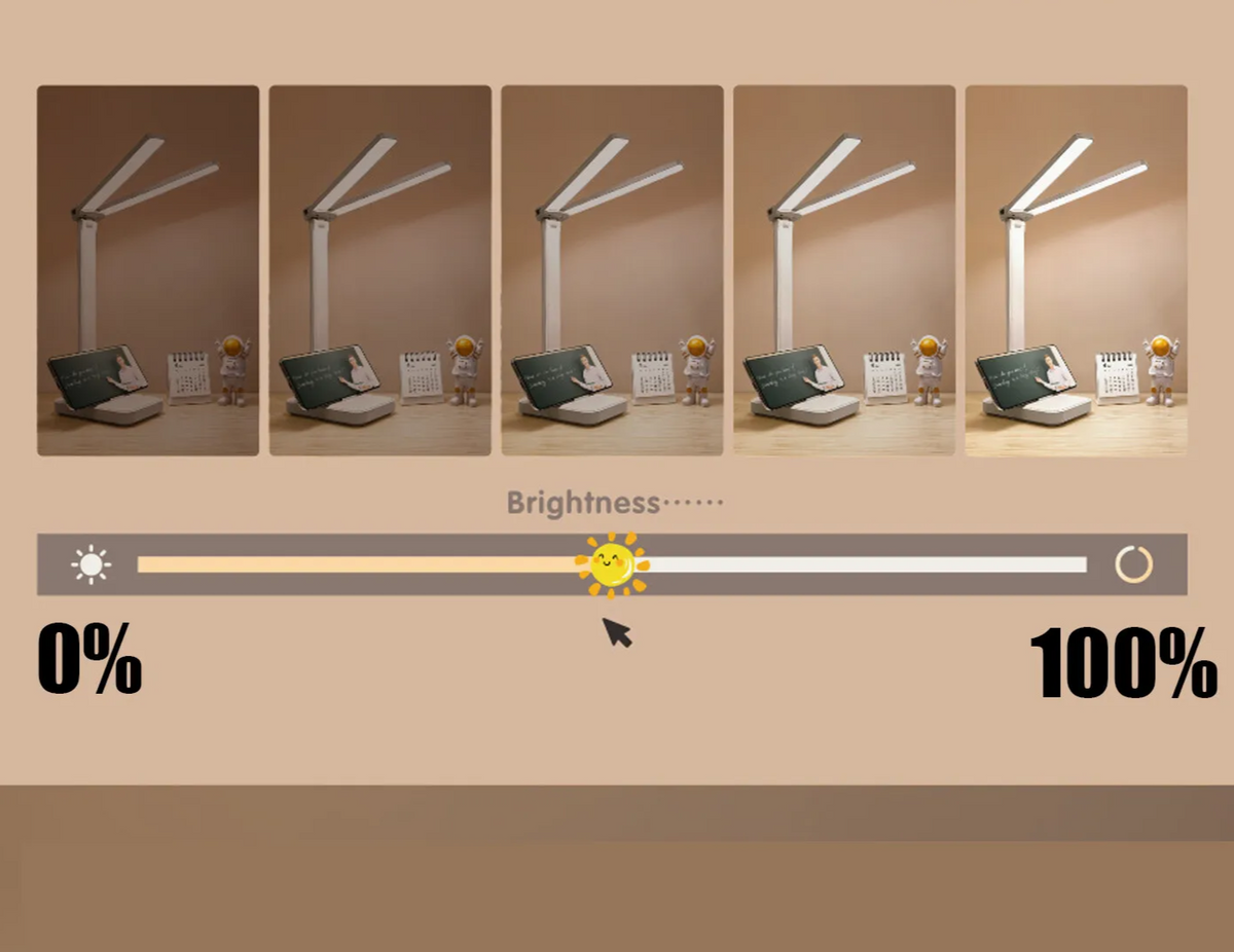 LumoFlex – Oplaadbare LED Bureaulamp met Touchbediening & Vouwbaar Design - tafellampen - sfeerbeeld