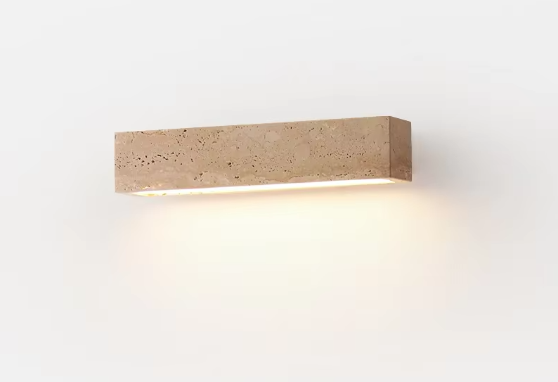 ZENLUME Wabi-Sabi Natuursteen Wandlamp - wandlamp - zijaanzicht