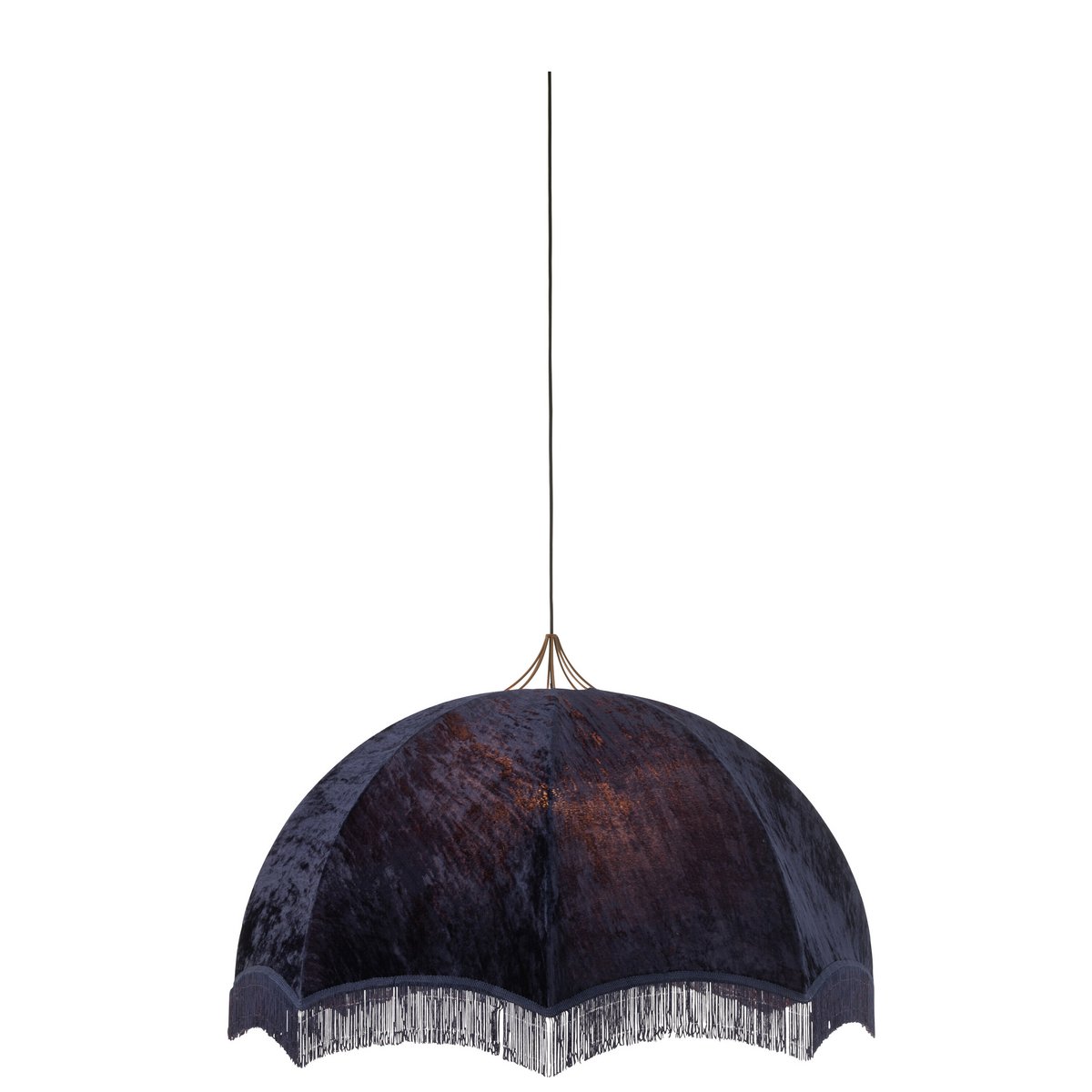 J-Line - Pendant Lamp Velvet/Cotton Purple