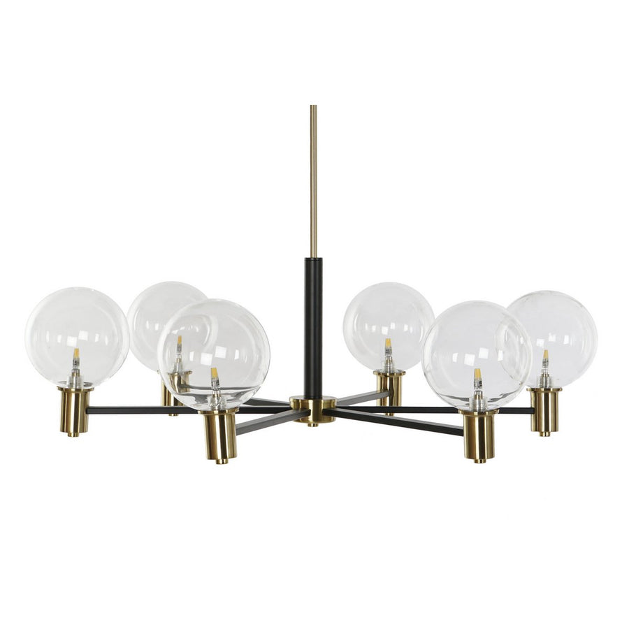 Alexandra Meti - METAL GLASS CEILING LAMP 83X83X128 BLACK BALLS