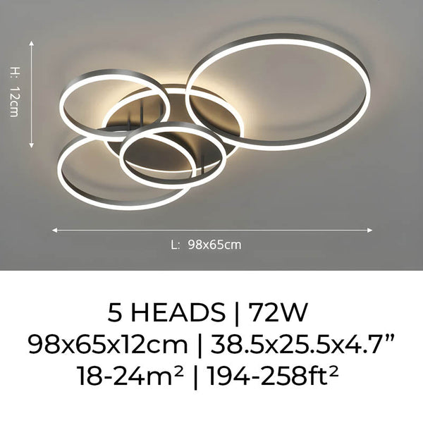 Unieke en Moderne Led-Plafondlamp - plafondlamp - verlicht
