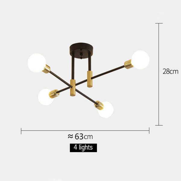 Glazen Hanglamp Voor In De Huiskamer - hanglampen - zijaanzicht