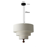 Boho Green Fabric Hanging Lamp