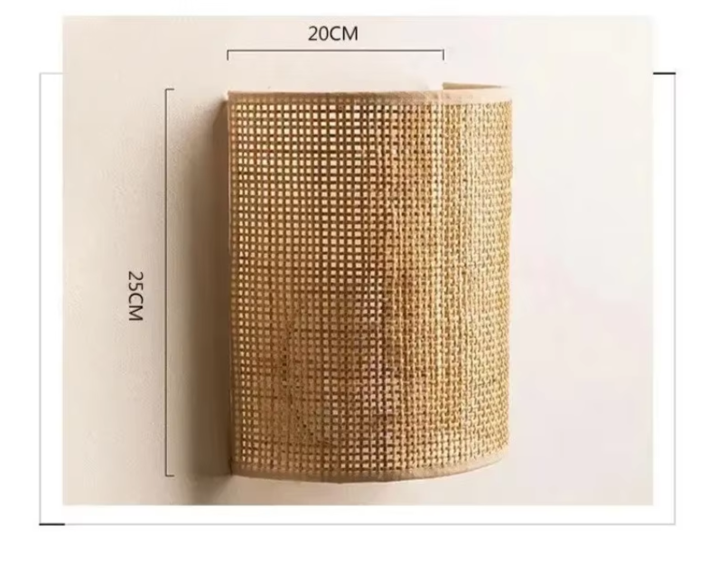 NATURA RATTAN Rotan Wandlamp - wandlamp - detail