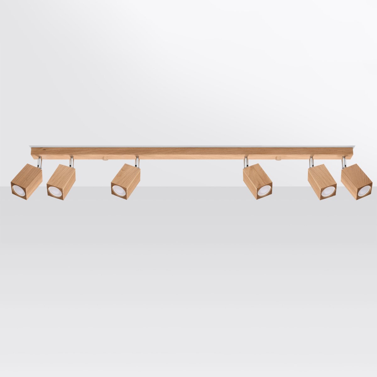 Lightinup SRL - Keke Eiken Plafondlamp 6 spots - plafondlamp - sfeerbeeld