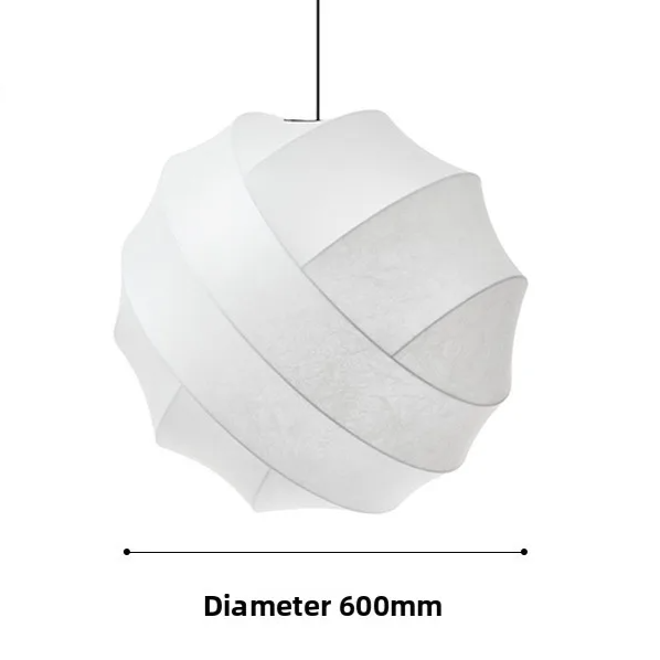 Wabi Sabi Zijde Hanglamp – Japanse Minimalistische Ronde Plafondlamp - hanglampen - in de kamer