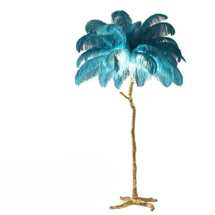 Nordic Struisvogel Veren Vloerlamp - vloerlamp - in de kamer