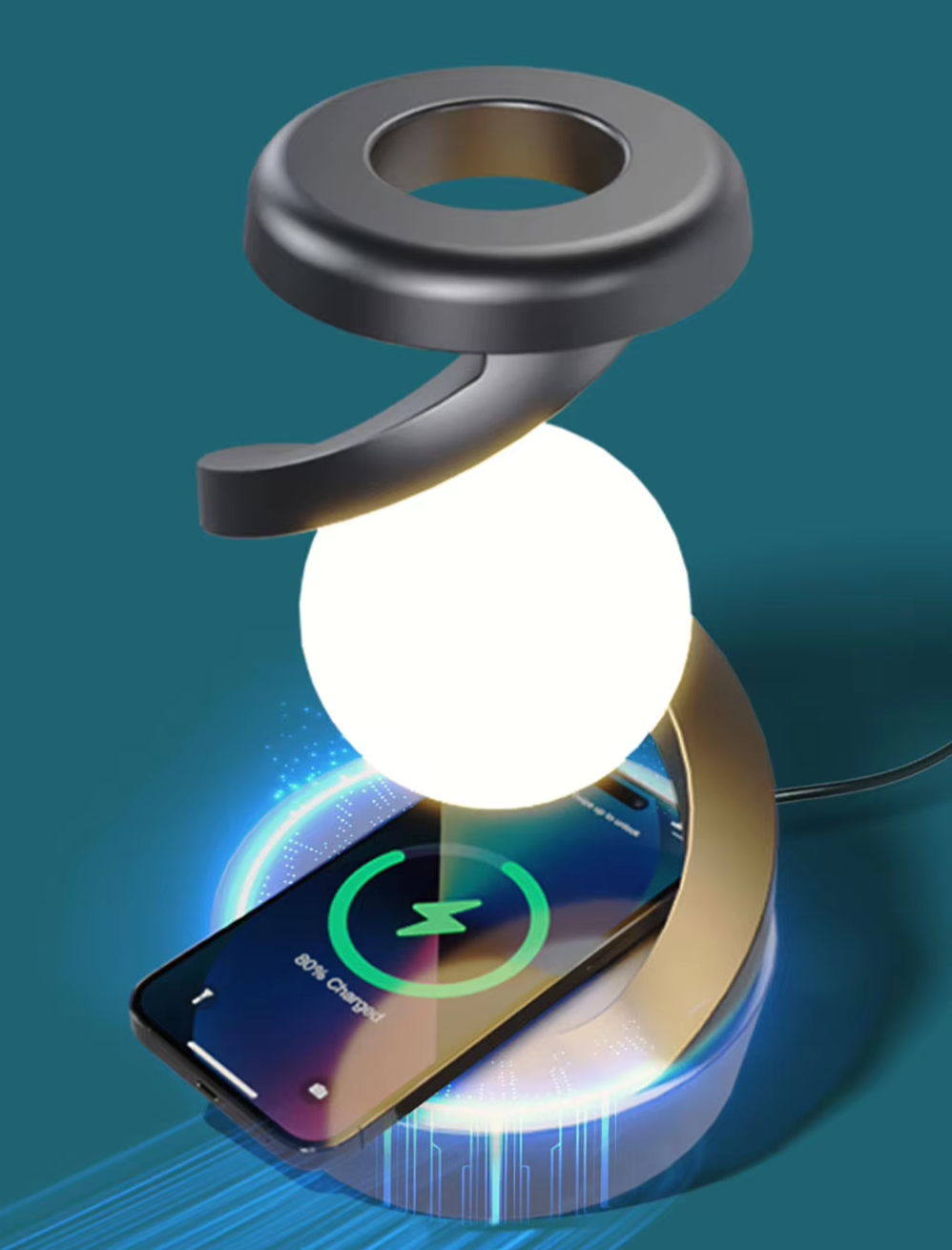 LunarGlow Pro RGB Touch Sfeerlamp - tafellampen - afmetingen