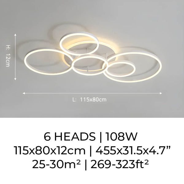 Unieke en Moderne Led-Plafondlamp - plafondlamp - in de kamer