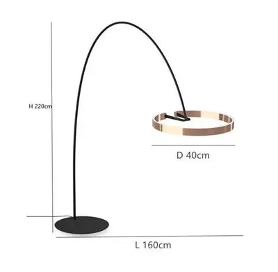 Scandinavische Led Design Staande Lamp - vloerlamp - afmetingen