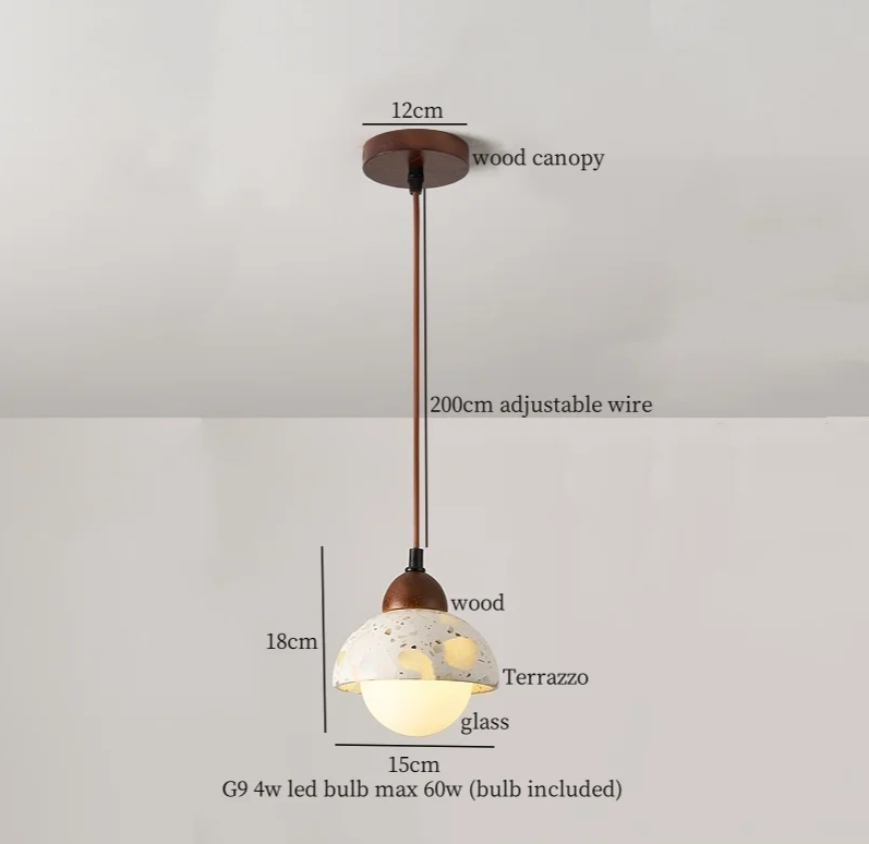 BulgariSphere Glasbol LED Hanglamp - hanglampen - afmetingen