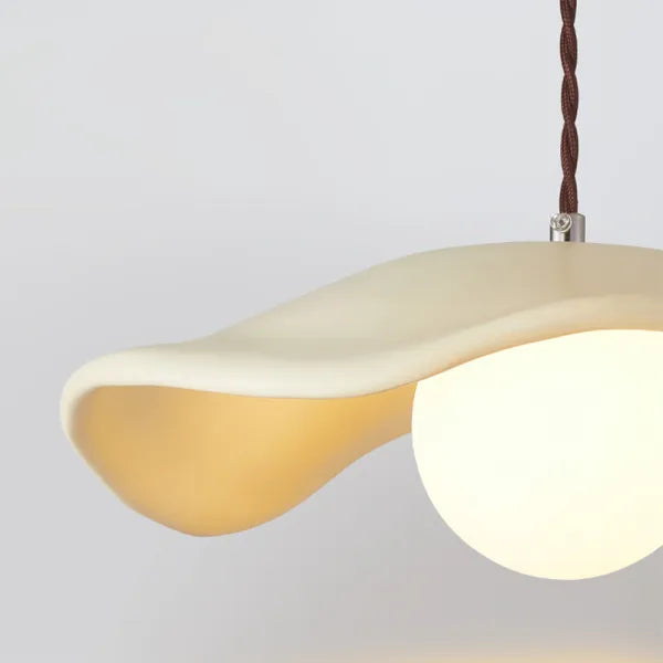 Creatieve Wabi Sabi Eetkamer Hanglamp Met Lotusbladeren - hanglampen - close-up