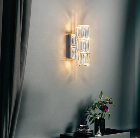 Moderne Luxe Kristallen Wandlamp - wandlamp - gemonteerd