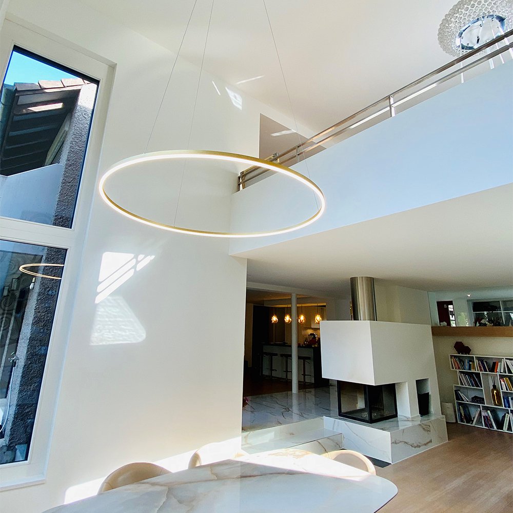 Skapetze - S.LUCE Ring 120 LED Hanglamp 5m Pendel - hanglampen - zijaanzicht