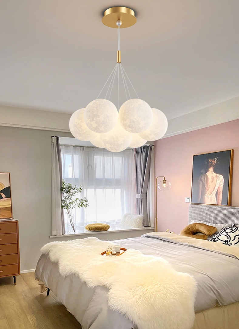 DreamGlow KidsChandelier – Moderne 3D-Print Kinderkamer Hanglamp - hanglampen - materiaaldetail