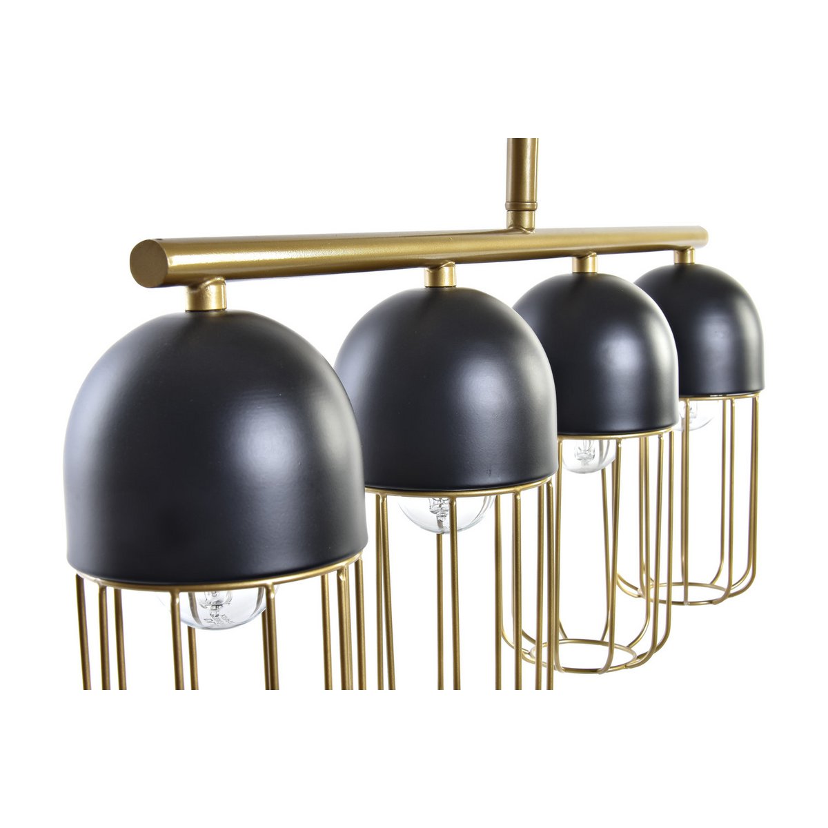 Alexandra Meti - Metalen Plafondlamp 60X11X26 Zwart - plafondlampen
