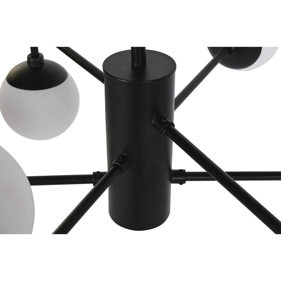 Alexandra Meti - Metal Glass Ceiling Lamp 80X80X60 9 Black Balls