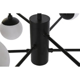 Alexandra Meti - Metal Glass Ceiling Lamp 80X80X60 9 Black Balls