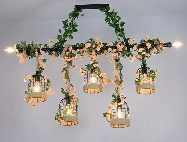 Rustic Harmony – Amerikaanse Landelijke Hanglamp - hanglampen - sfeerbeeld