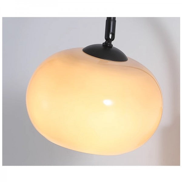 Bauhaus Kaki Draaibare Glazen Wandlamp Met Houten Afwerking - wandlampen - gemonteerd