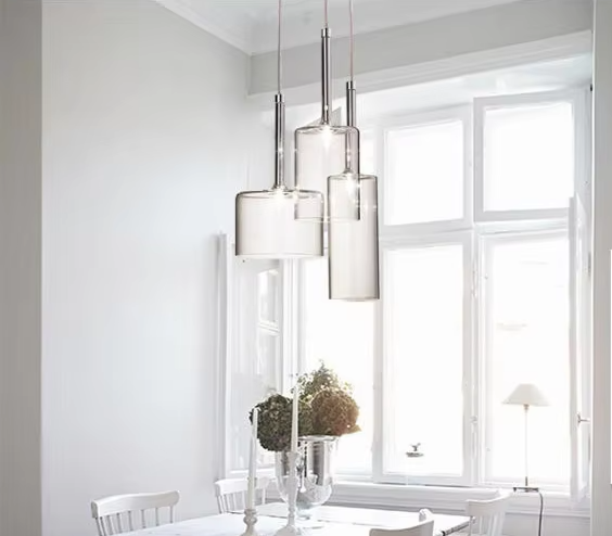 LuceVetro Eleganza – Italiaanse Minimalistische Design Hanglamp - hanglampen - gemonteerd