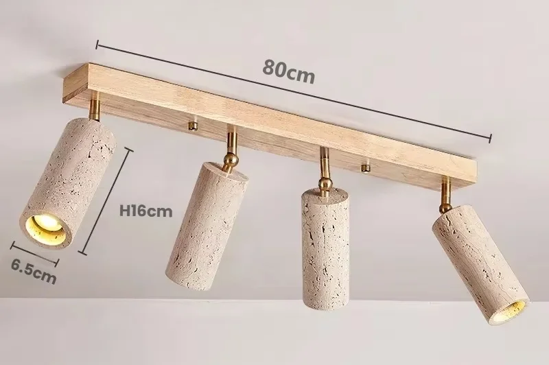 Travertin Plafondlamp - plafondlamp - afmetingen