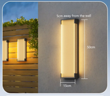 SolarSteel Wall Lamp – Solar-powered Outdoor Lamp in Stainless Steel
