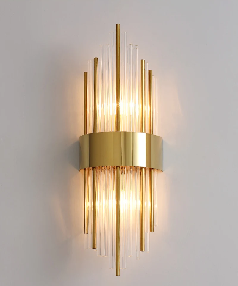AuriLux Nordic Kristallen Wandlamp - wandlampen - close-up