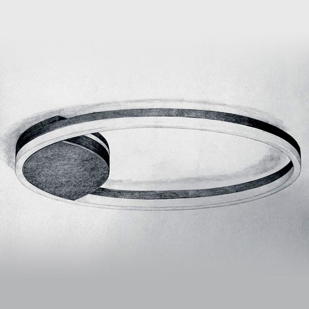 Skapetze - S.Luce Ring 60 Led Wand- & Plafondlamp Dimbaar - wandlampen - materiaaldetail