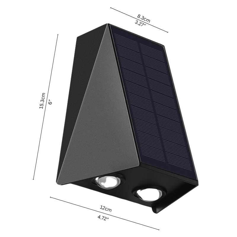 LED Wandlamp Op Zonne-Energie - wandlampen - close-up