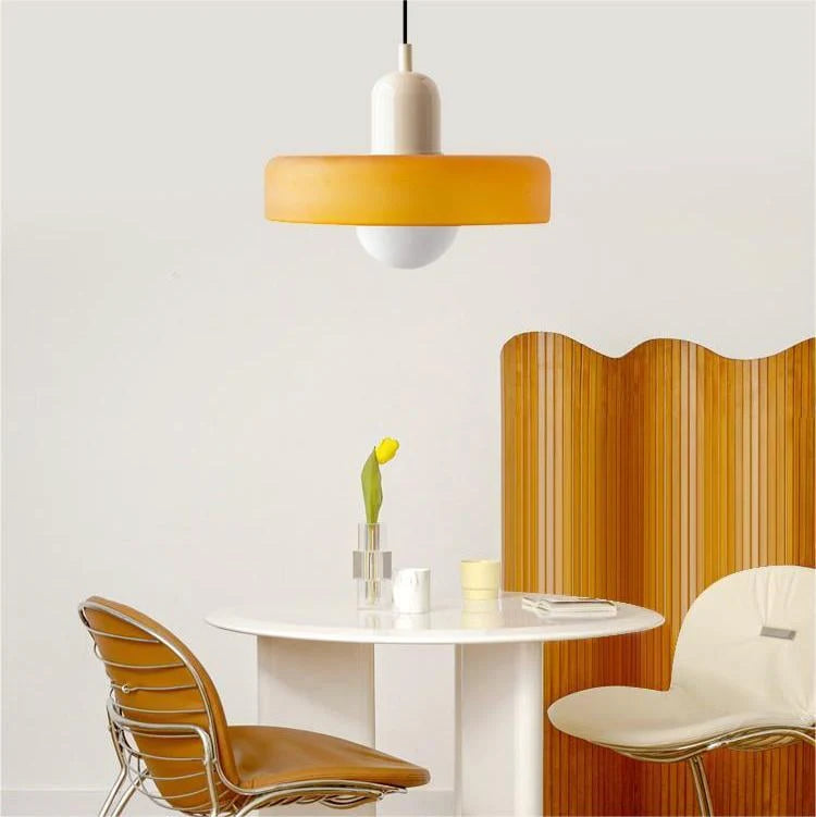 Bauhaus Hanglamp Van Gekleurd Glas - hanglampen