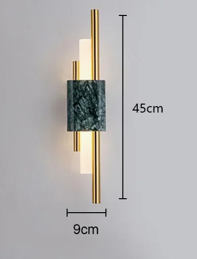Modern Luxe Marmeren LED Wandlamp - wandlamp - afmetingen