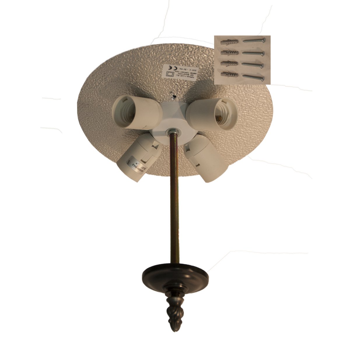 Alexandra Lighting - Plafondarmatuur Bevestigd Aan Het Plafond Met Tiffany Lampenkap Diameter 45Cm Dalí Serie - plafondlamp -