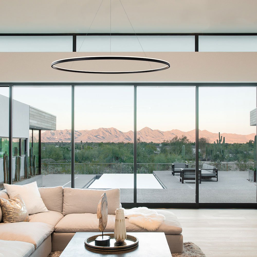 Skapetze - S.LUCE Ring 100 Direct of Indirect LED Hanglamp - hanglampen - sfeerbeeld
