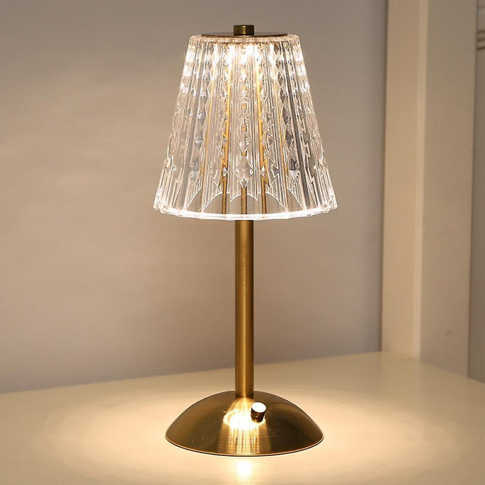 Klassieke Gouden Kristallen Tafellamp - tafellampen - verlicht