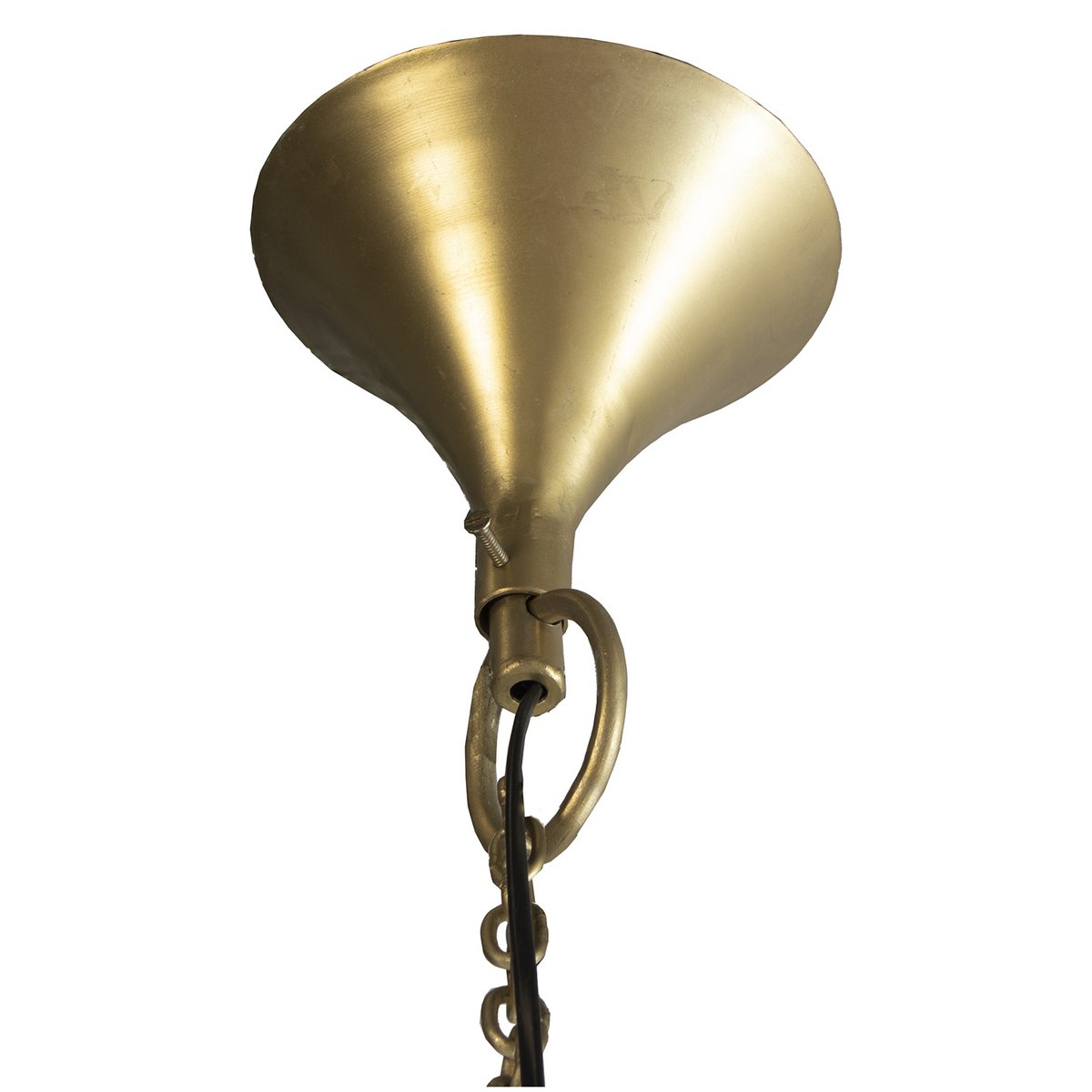 Alexandra Style - Goud Metalen Plafondlamp 3Xe27, Max.25W (Niet Inbegrepen) °34X44Cm, H┴Xima:147Cm - hanglampen - in de kamer