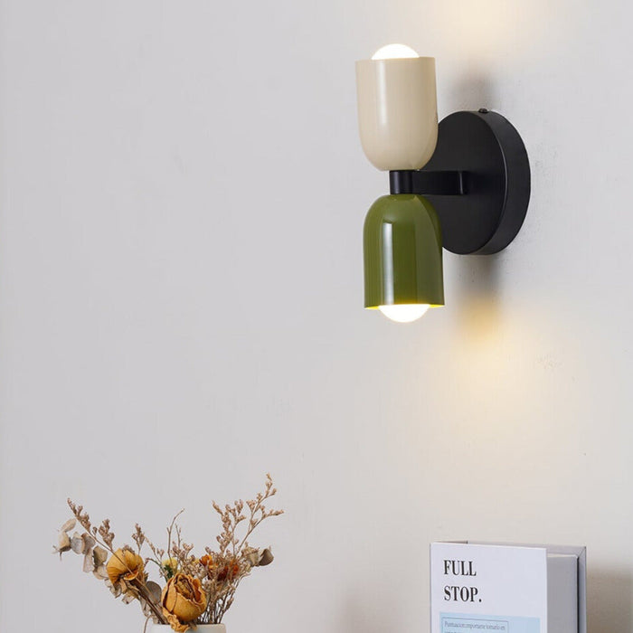 Vintage Dubbel Hoofd Creative Home Deco Wandlamp - wandlampen - close-up