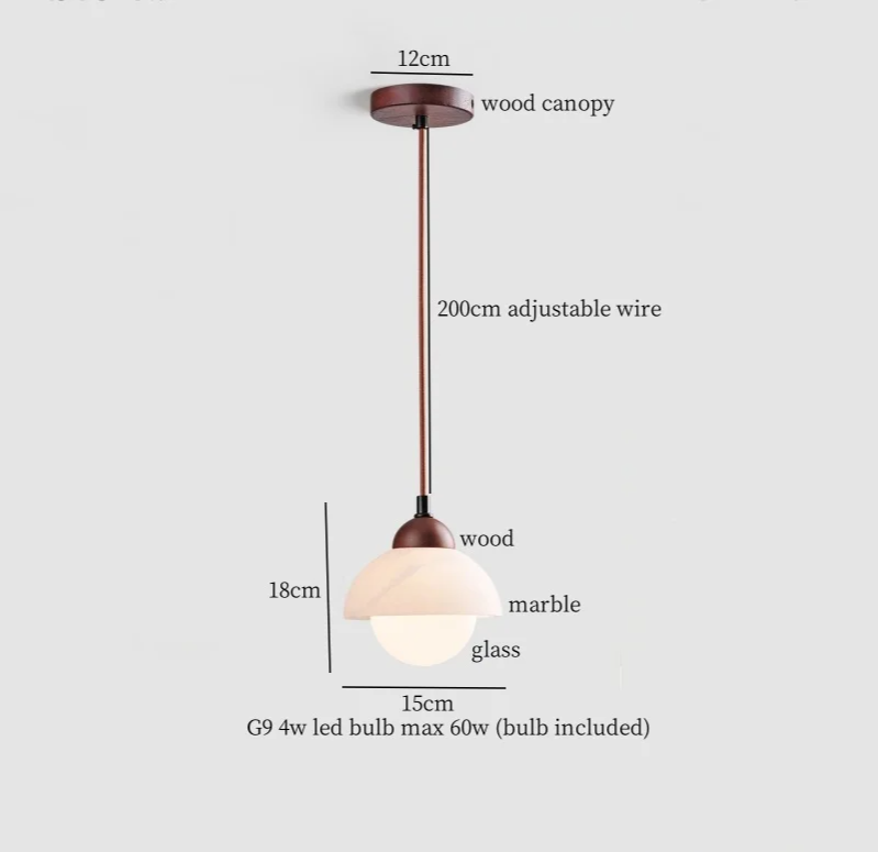 BulgariSphere Glasbol LED Hanglamp - hanglampen - zijaanzicht